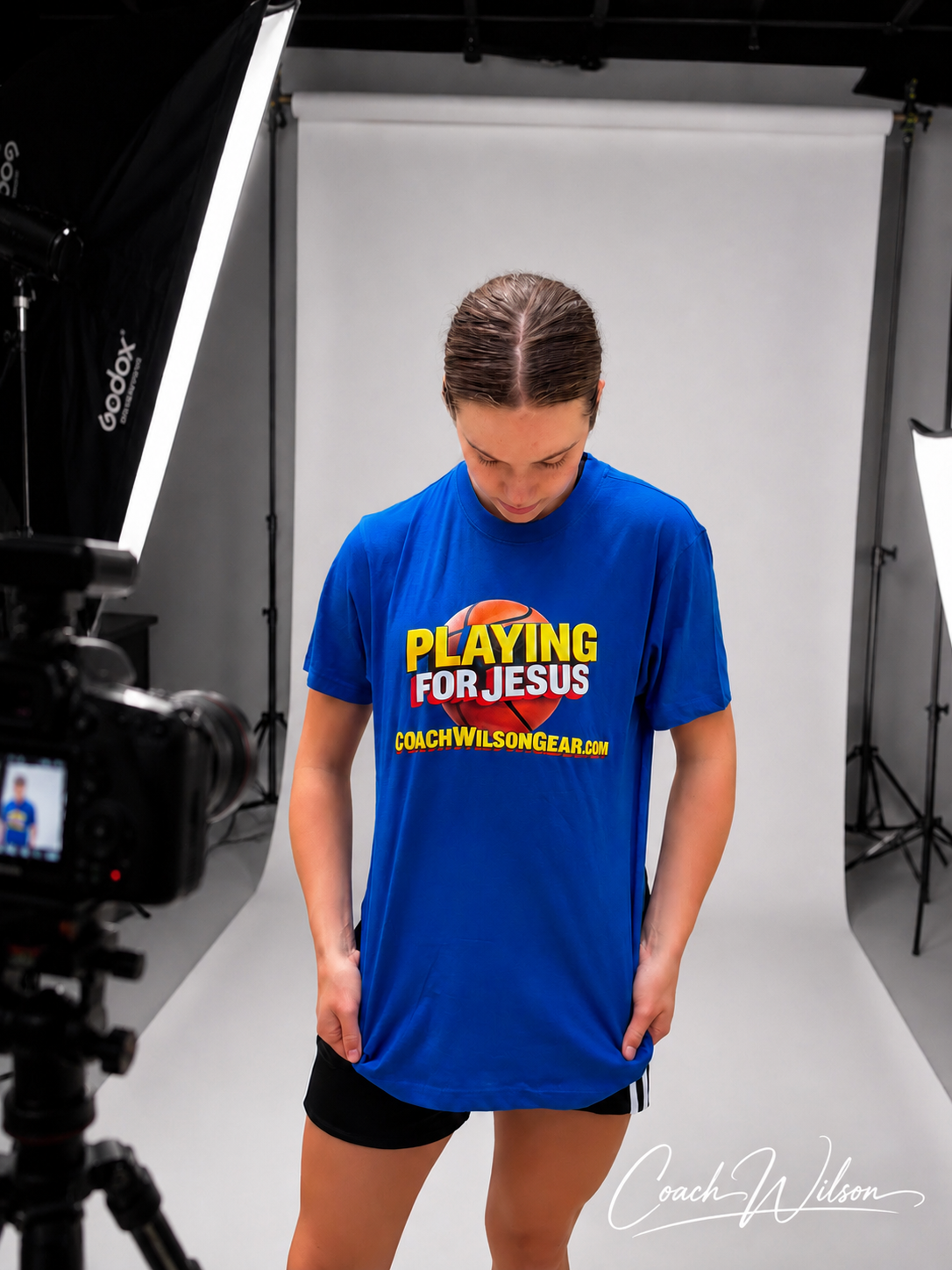 Short Sleeve Shirt Playing for Jesus (Basketball)
