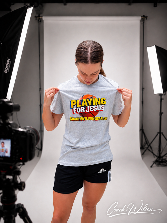 Short Sleeve Shirt Playing for Jesus (Basketball)